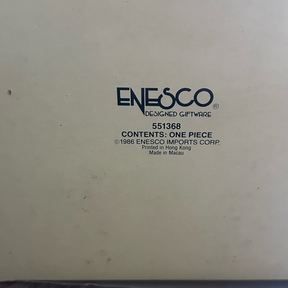 Vintage Enesco Small World of Music "A Visit From Santa Claus" musical figurine - Picture 8 of 9